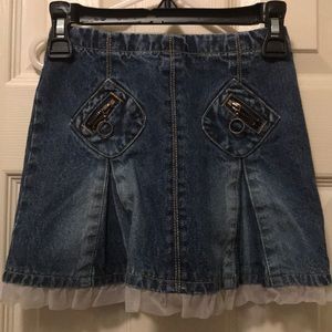 Girls Denim Jean Skirt Size 4T